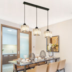 GlanzKüche: Black Glass Pendant Light Modern – Decorative & Energy-Efficient for Kitchen Islands & Dining Areas