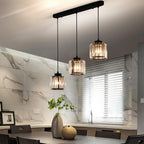 GlanzKüche: Black Glass Pendant Light Modern – Decorative & Energy-Efficient for Kitchen Islands & Dining Areas