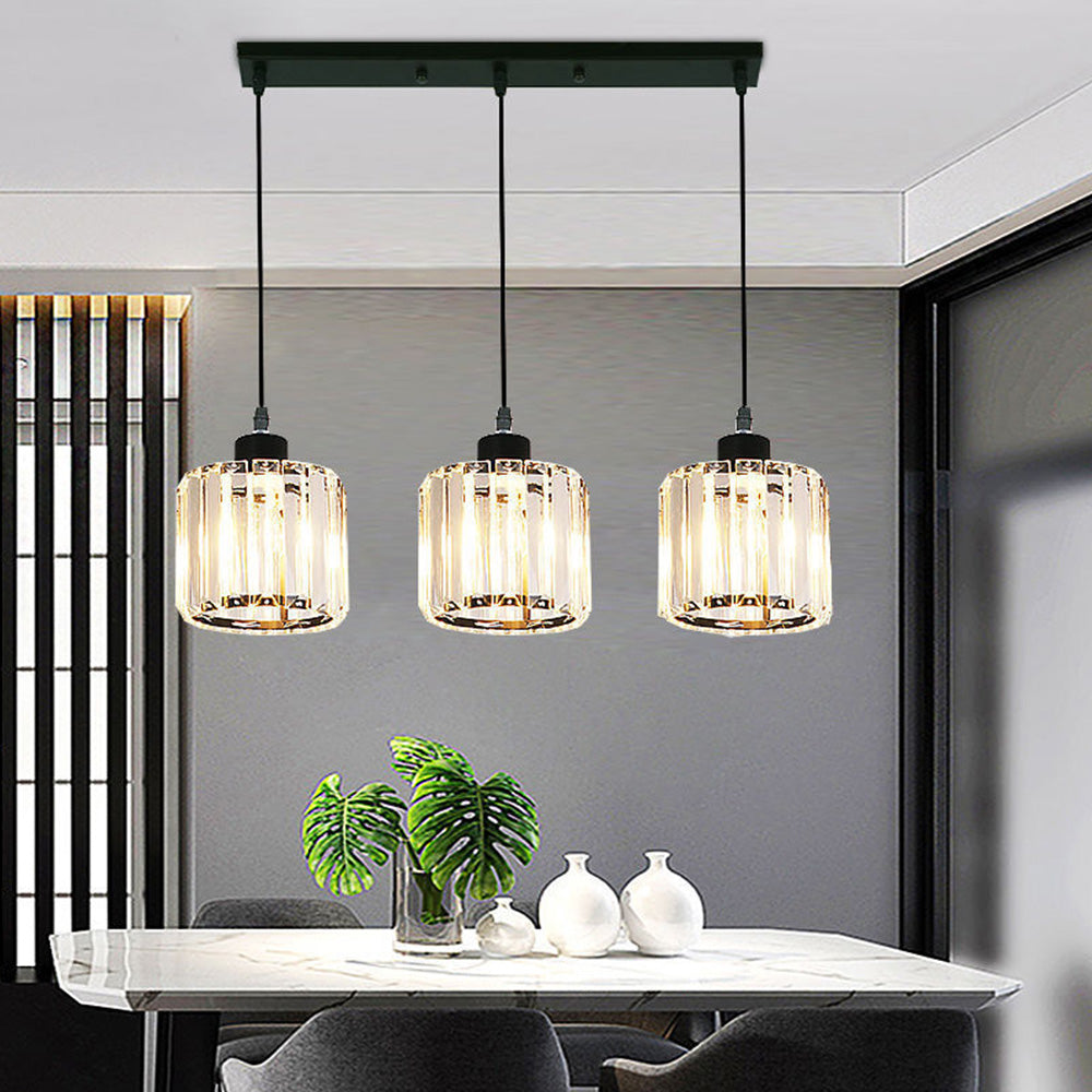 GlanzKüche: Black Glass Pendant Light Modern – Decorative & Energy-Efficient for Kitchen Islands & Dining Areas