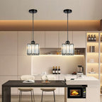 GlanzKüche: Black Glass Pendant Light Modern – Decorative & Energy-Efficient for Kitchen Islands & Dining Areas