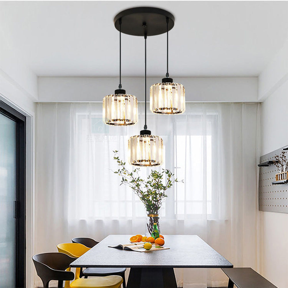GlanzKüche: Black Glass Pendant Light Modern – Decorative & Energy-Efficient for Kitchen Islands & Dining Areas