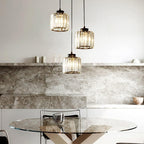 GlanzKüche: Black Glass Pendant Light Modern – Decorative & Energy-Efficient for Kitchen Islands & Dining Areas