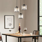 GlanzKüche: Black Glass Pendant Light Modern – Decorative & Energy-Efficient for Kitchen Islands & Dining Areas