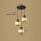 GlanzKüche: Black Glass Pendant Light Modern – Decorative & Energy-Efficient for Kitchen Islands & Dining Areas