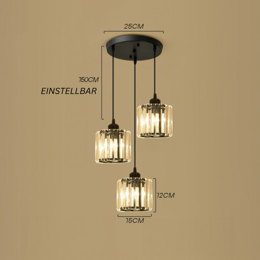 GlanzKüche: Black Glass Pendant Light Modern – Decorative & Energy-Efficient for Kitchen Islands & Dining Areas