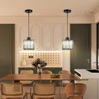 GlanzKüche: Black Glass Pendant Light Modern – Decorative & Energy-Efficient for Kitchen Islands & Dining Areas