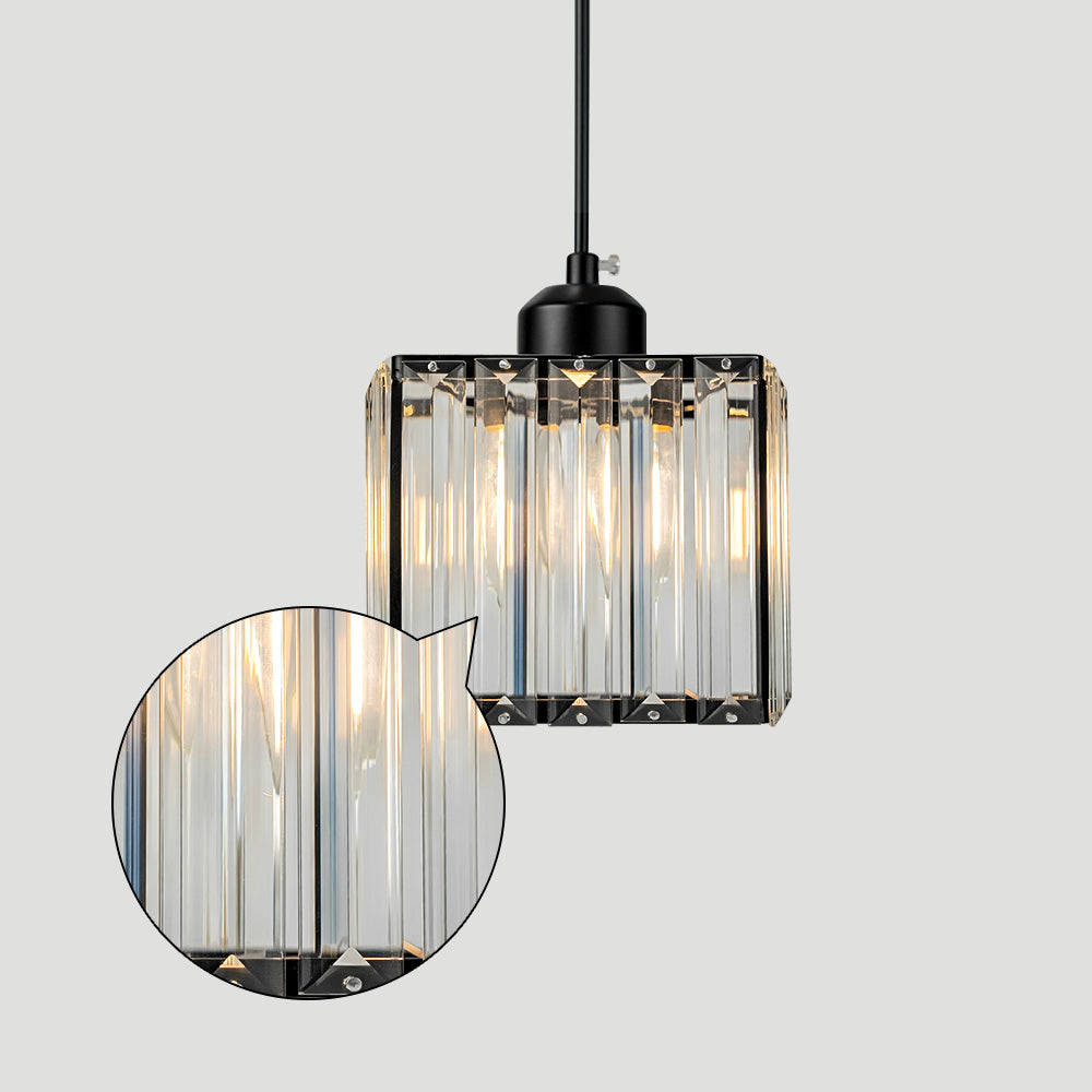GlanzKüche: Black Glass Pendant Light Modern – Decorative & Energy-Efficient for Kitchen Islands & Dining Areas