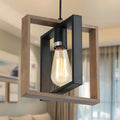 GlanzLandhaus: Black Pendant Light Wood Modern – Decorative & Functional for Dining Room & Living Room
