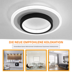 GlanzMetall: Modern LED Ceiling Light Round – Decorative & Energy Efficient for Hallways & Living Areas