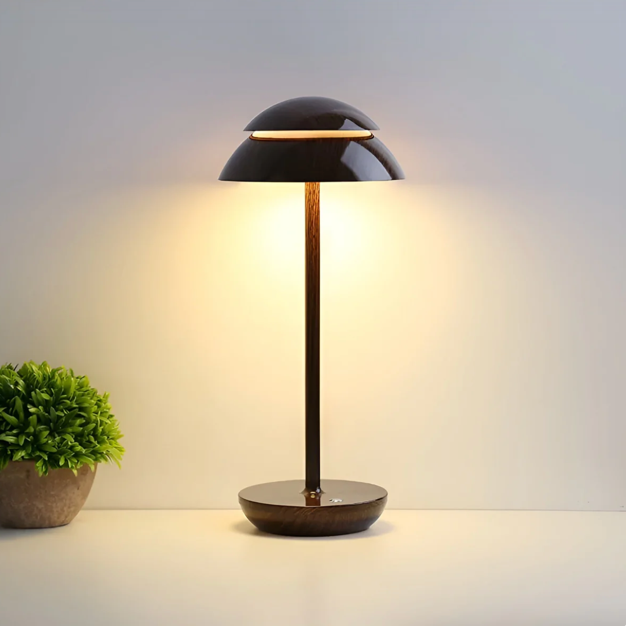 GlanzPilz: Modern LED Rechargeable Table Lamp – Wireless, Dimmable & Rechargeable with Touch Function