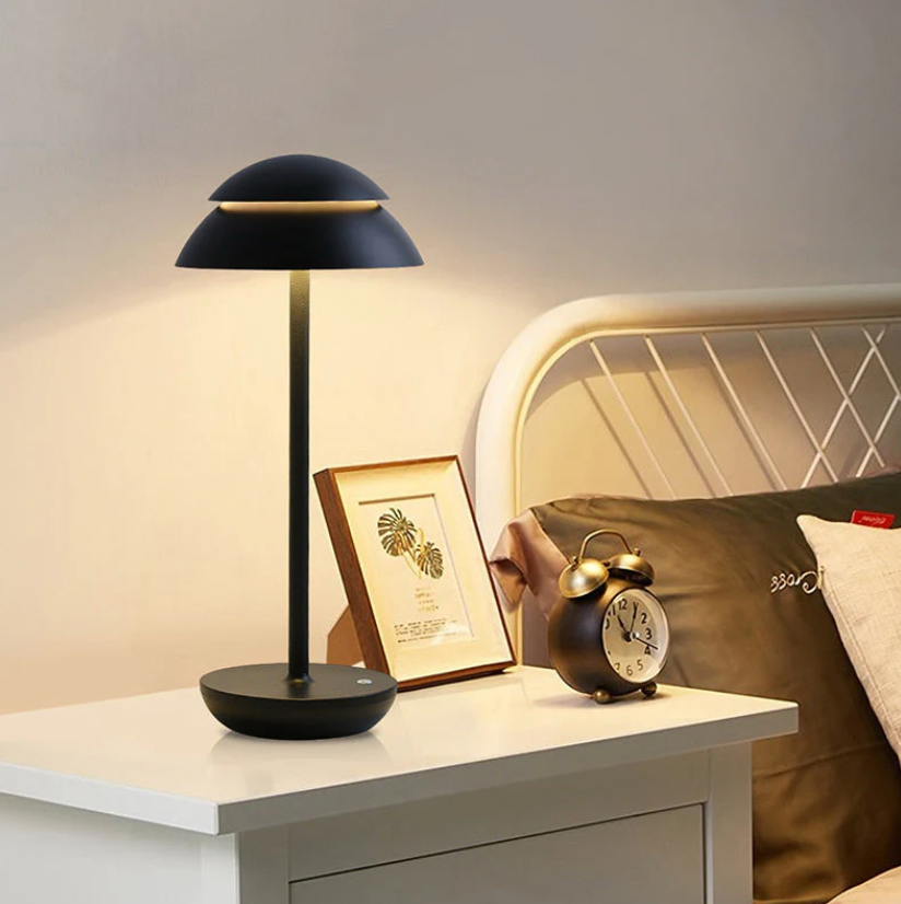 GlanzPilz: Modern LED Rechargeable Table Lamp – Wireless, Dimmable & Rechargeable with Touch Function
