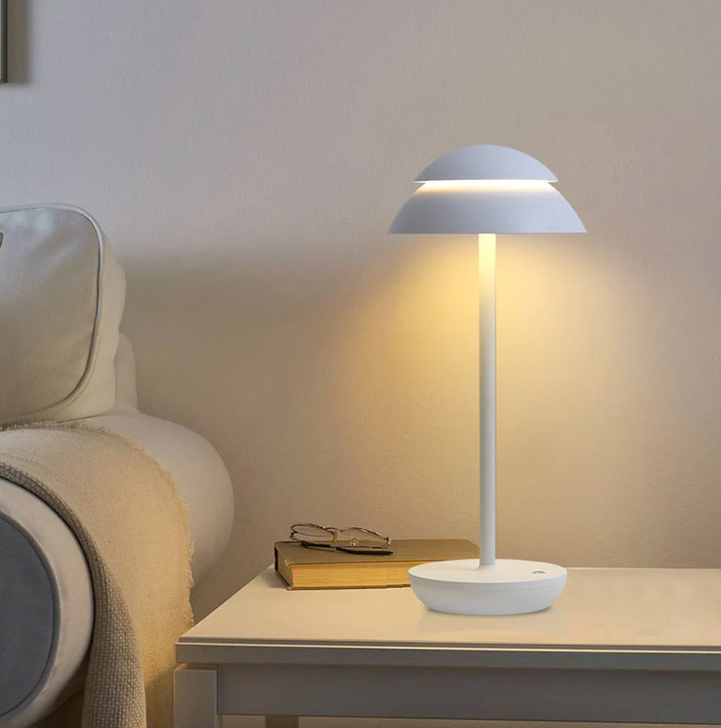GlanzPilz: Modern LED Rechargeable Table Lamp – Wireless, Dimmable & Rechargeable with Touch Function