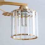 GlanzPrisma: Semi-flush Crystal Ceiling Light Modern – Stylish & Bright for Living & Dining Areas