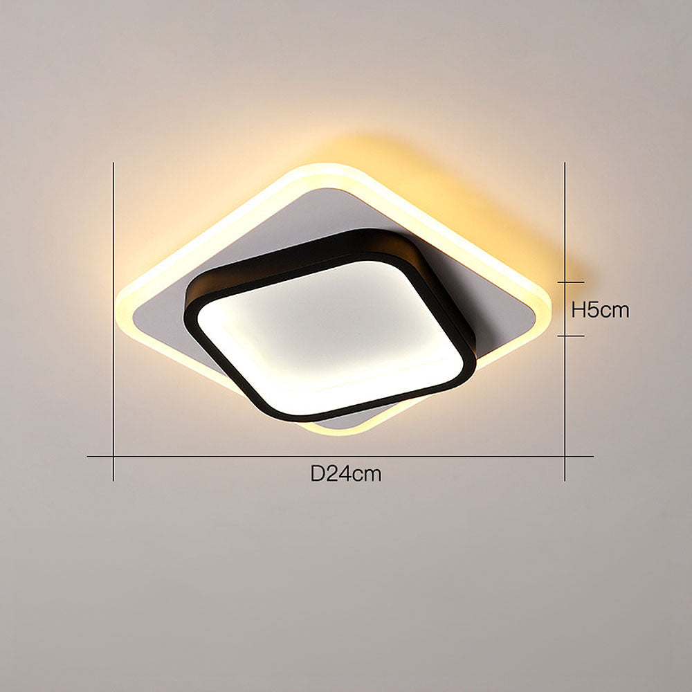 GlanzRaum: Modern LED Ceiling Light – Elegant & Bright for Living Rooms