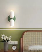 GlanzSphäre: Modern Wall Light – Double Glass Ball Light with Warm Light, Decorative for Bedroom & Living Room