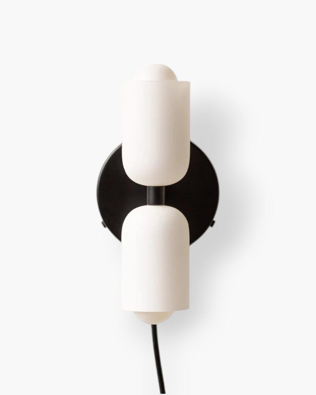 GlanzSphäre: Modern Wall Light – Double Glass Ball Light with Warm Light, Decorative for Bedroom & Living Room