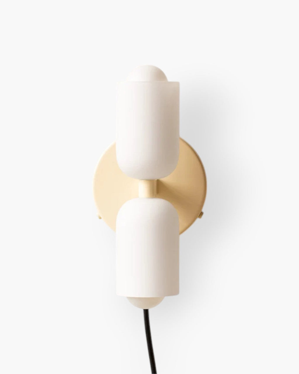 GlanzSphäre: Modern Wall Light – Double Glass Ball Light with Warm Light, Decorative for Bedroom & Living Room