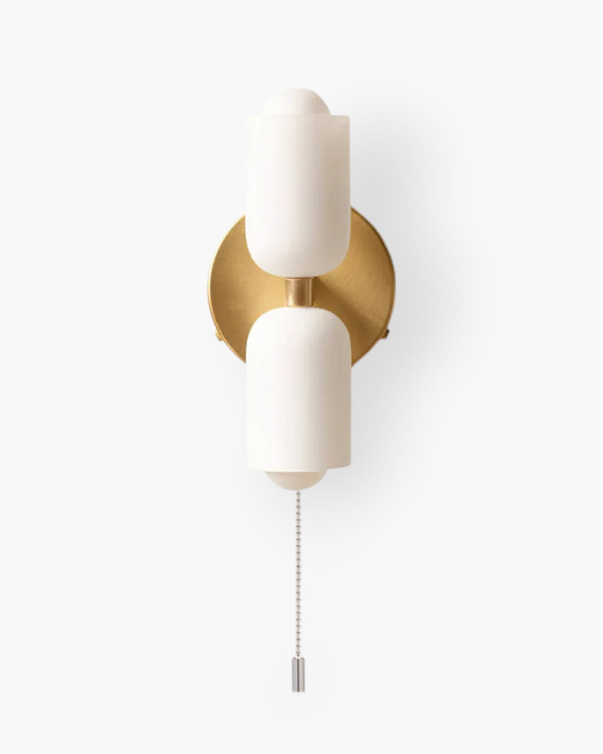 GlanzSphäre: Modern Wall Light – Double Glass Ball Light with Warm Light, Decorative for Bedroom & Living Room