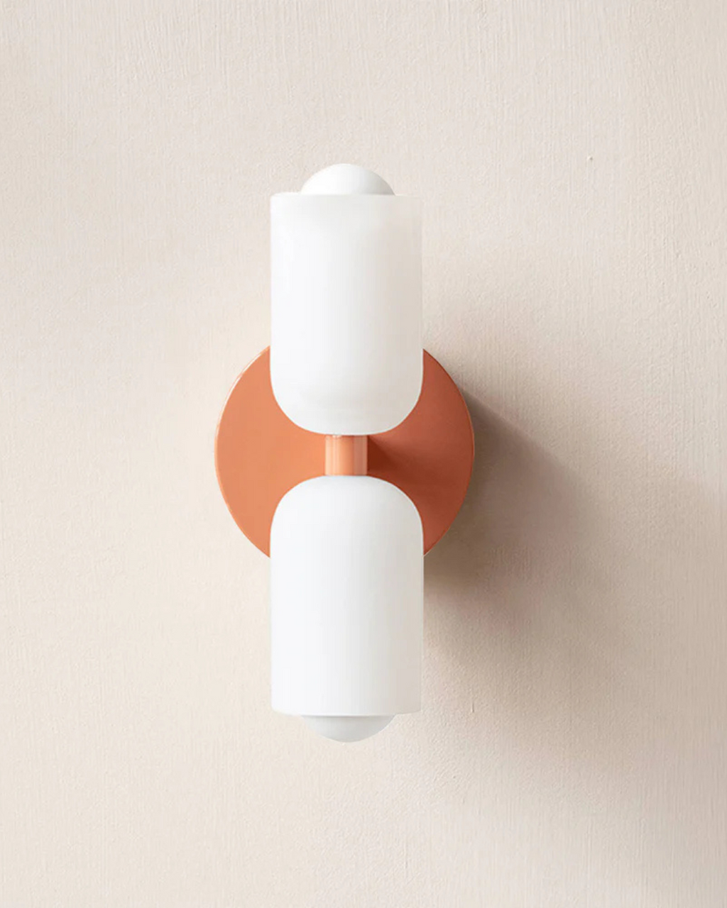 GlanzSphäre: Modern Wall Light – Double Glass Ball Light with Warm Light, Decorative for Bedroom & Living Room