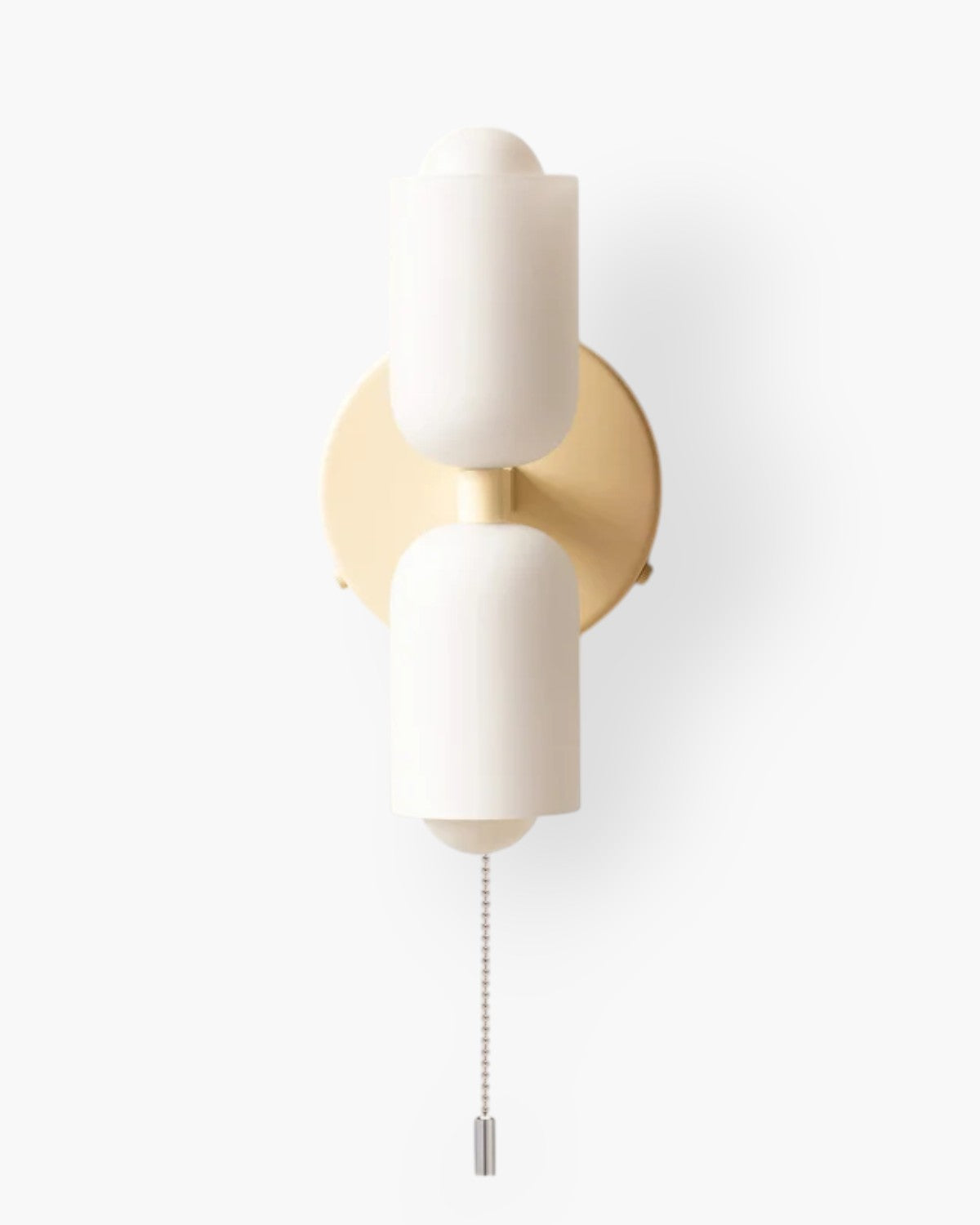 GlanzSphäre: Modern Wall Light – Double Glass Ball Light with Warm Light, Decorative for Bedroom & Living Room