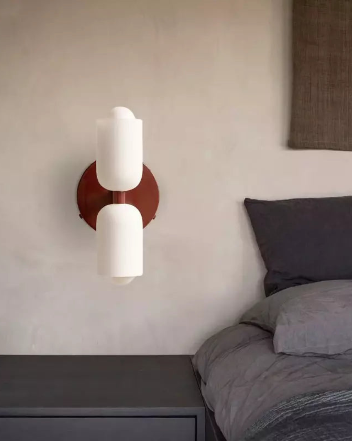 GlanzSphäre: Modern Wall Light – Double Glass Ball Light with Warm Light, Decorative for Bedroom & Living Room