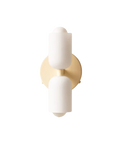 GlanzSphäre: Modern Wall Light – Double Glass Ball Light with Warm Light, Decorative for Bedroom & Living Room