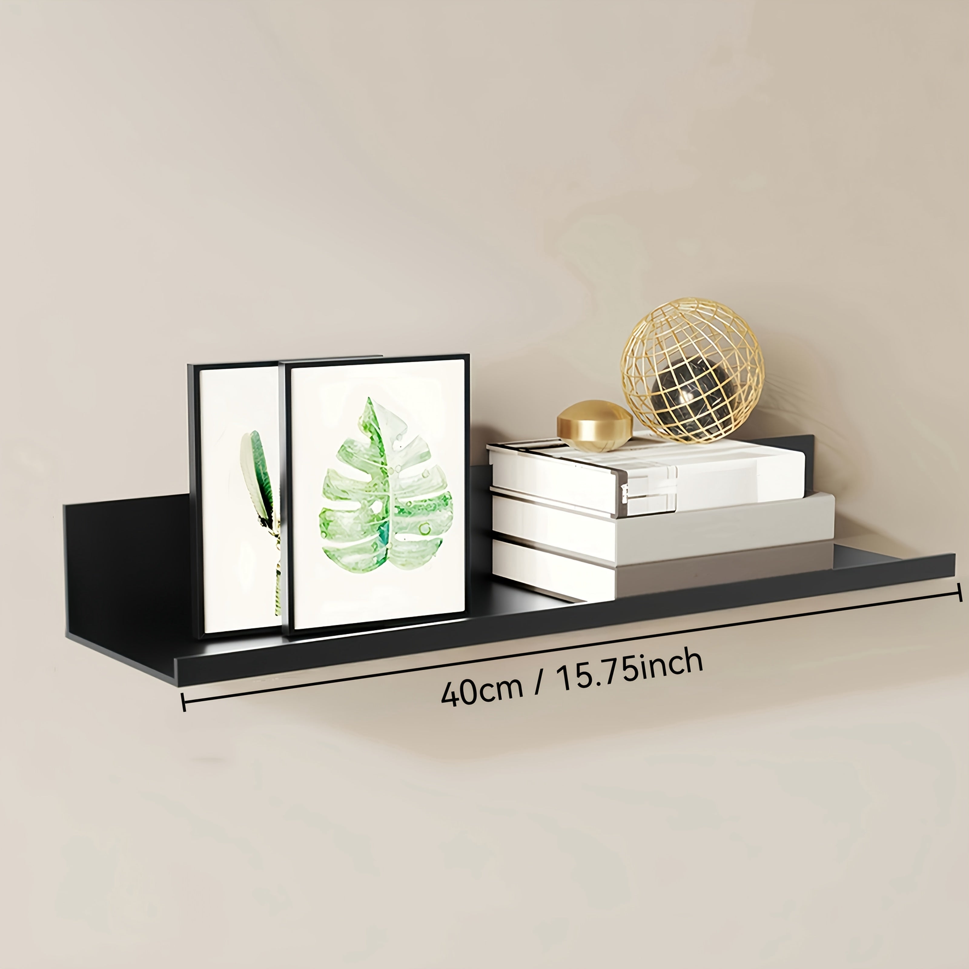 GlanzStahl: Classic Wall Shelf – Sturdy, Rust-Free & Floating with Chrome Finish for Bathroom & Living Room