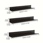 GlanzStahl: Classic Wall Shelf – Sturdy, Rust-Free & Floating with Chrome Finish for Bathroom & Living Room