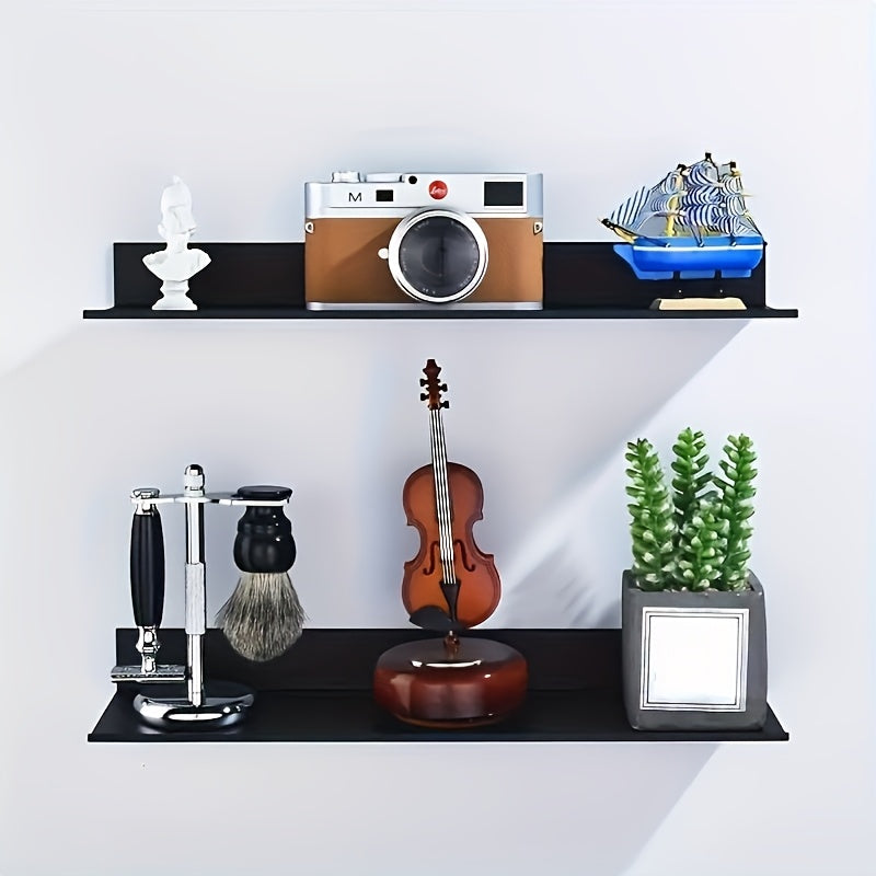 GlanzStahl: Classic Wall Shelf – Sturdy, Rust-Free & Floating with Chrome Finish for Bathroom & Living Room