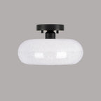 GlanzWohn: Round Glass Ceiling Light Modern – Stylish & Energy Efficient for Living Room & Hallway