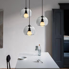 Glasera: Glass & Metal Pendant Light with Minimalist Design – for Modern Living Spaces