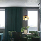 Glasera: Glass & Metal Pendant Light with Minimalist Design – for Modern Living Spaces