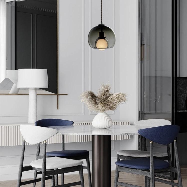Glasera: Glass & Metal Pendant Light with Minimalist Design – for Modern Living Spaces