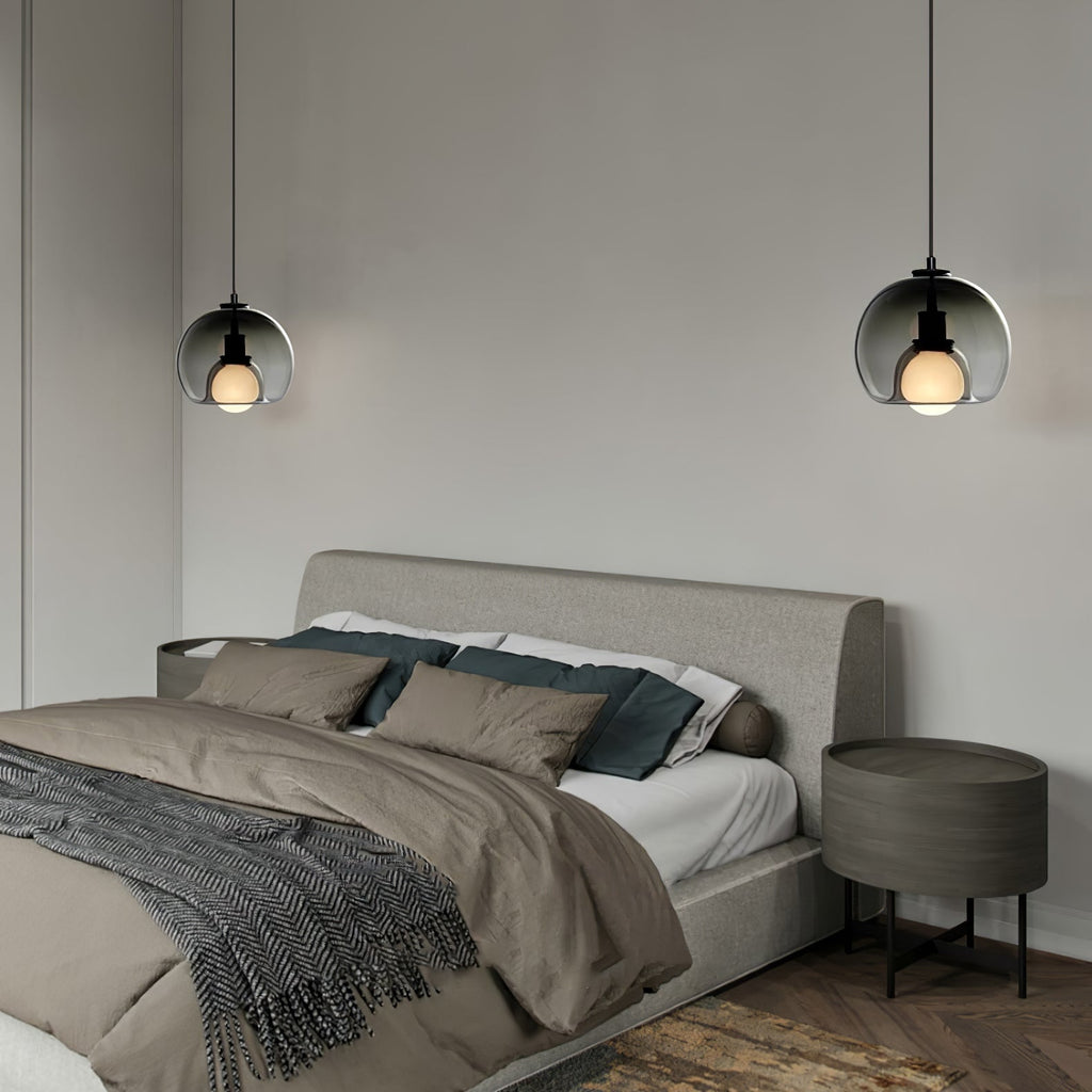 Glasera: Glass & Metal Pendant Light with Minimalist Design – for Modern Living Spaces