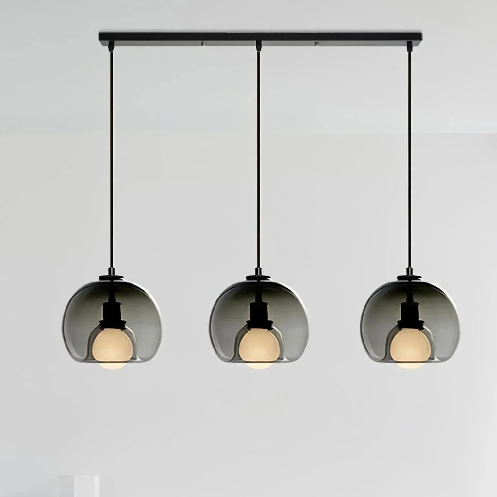 Glasera: Glass & Metal Pendant Light with Minimalist Design – for Modern Living Spaces