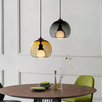 Glasera: Glass & Metal Pendant Light with Minimalist Design – for Modern Living Spaces