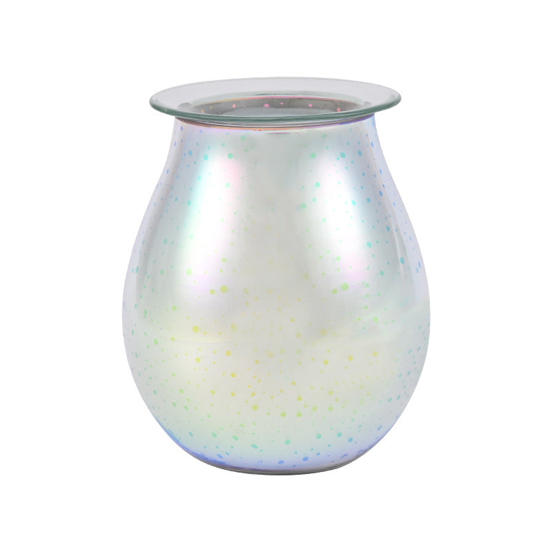 Glass Essential Oil Diffuser, 3D Fireworks LED, Auto Shut-Off