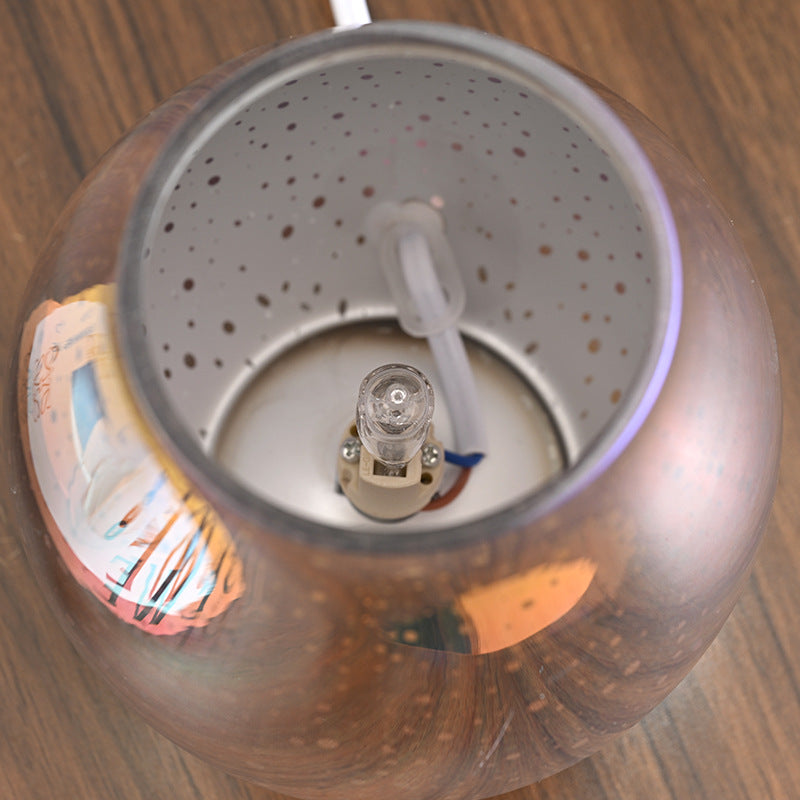 Glass Essential Oil Diffuser, 3D Fireworks LED, Auto Shut-Off