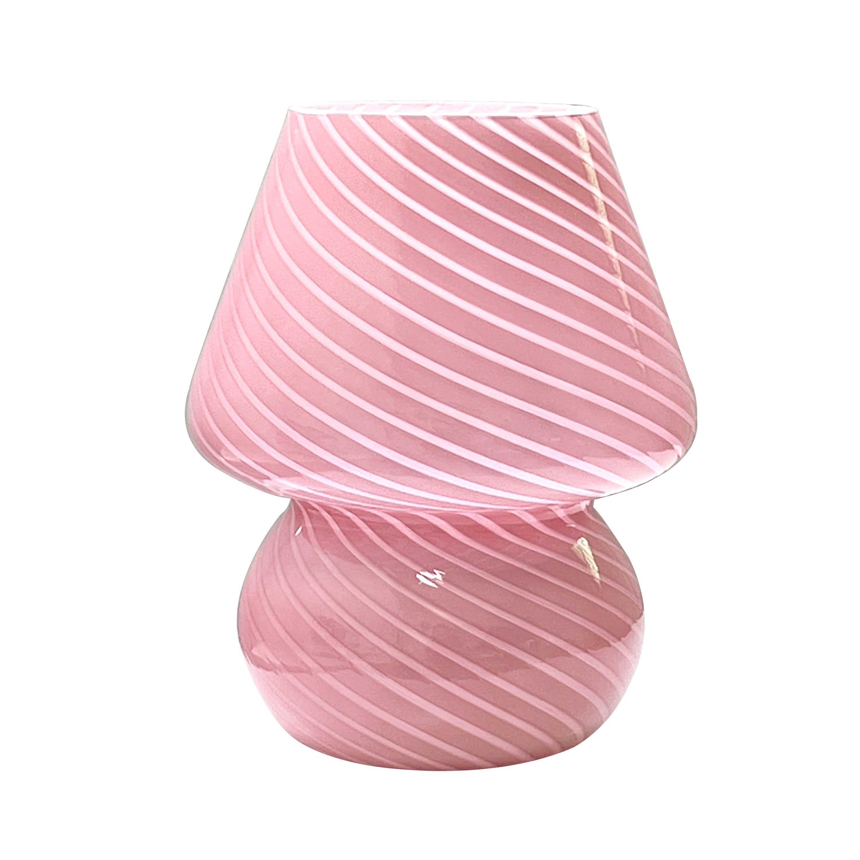 Glass Mushroom Lamp USB Powered Stepless Dimmable LED Table Light