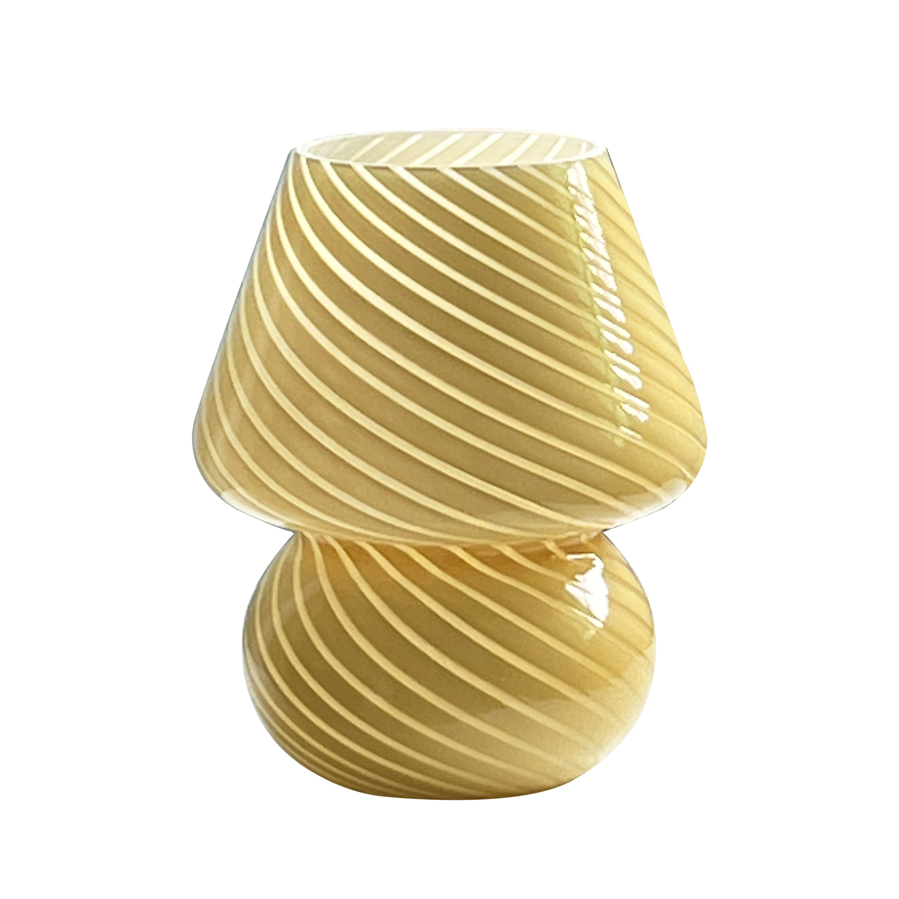 Glass Mushroom Lamp USB Powered Stepless Dimmable LED Table Light