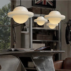 Glasyn: Geometric Frosted Glass Pendant Light – Modern Hanging Lamp for Dining Room & Kitchen