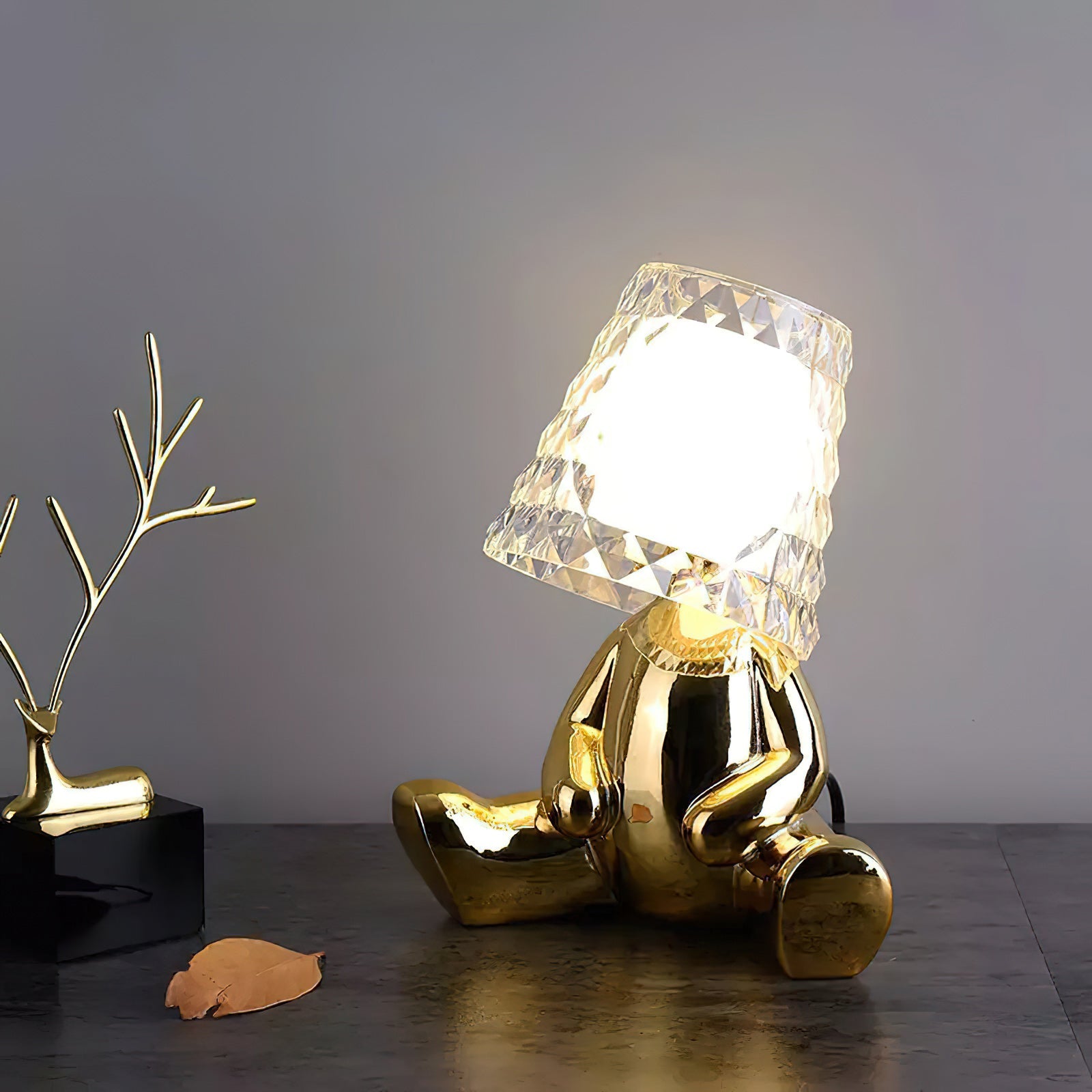 Gleam Guardians Sculptural Table Lamp