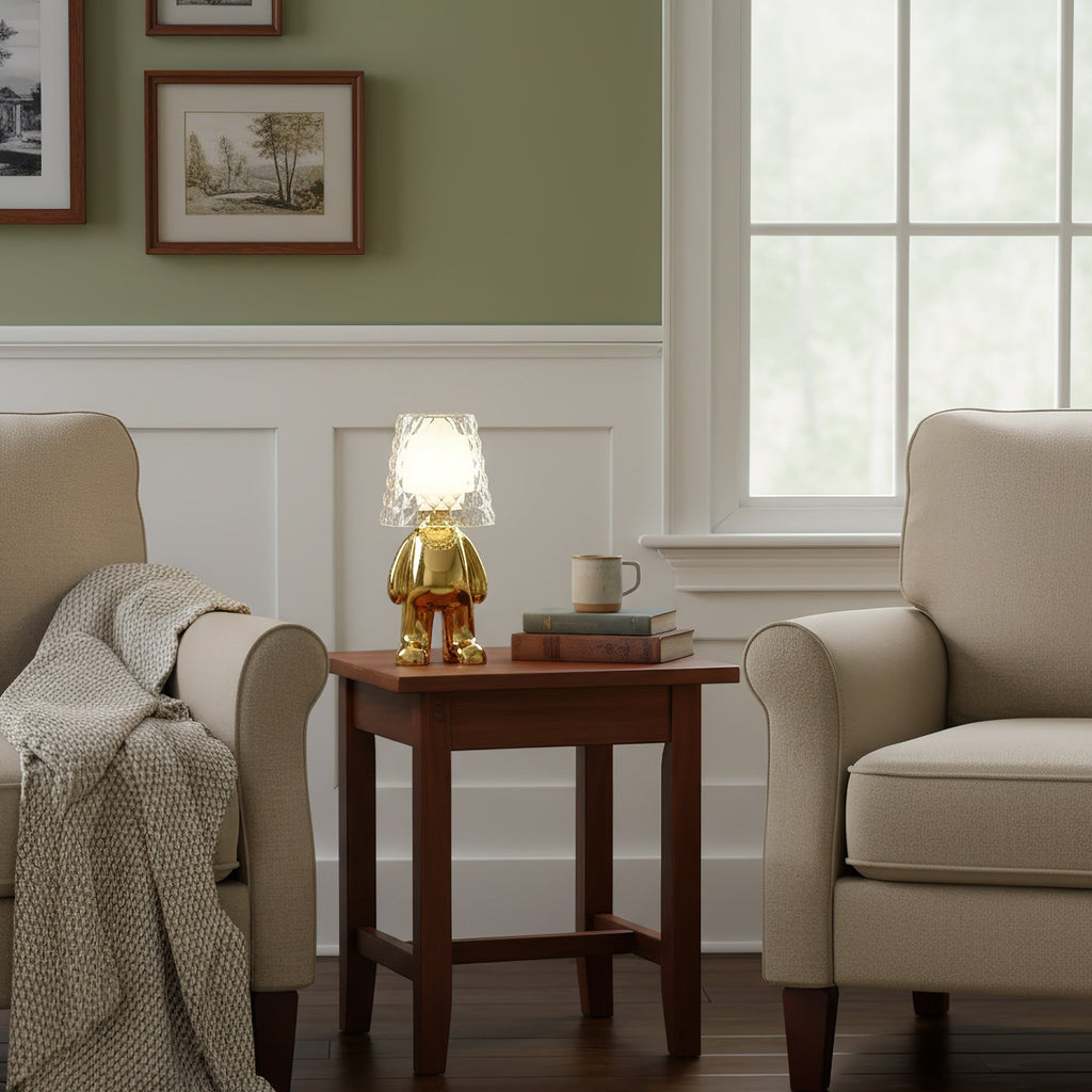 Gleam Guardians Sculptural Table Lamp