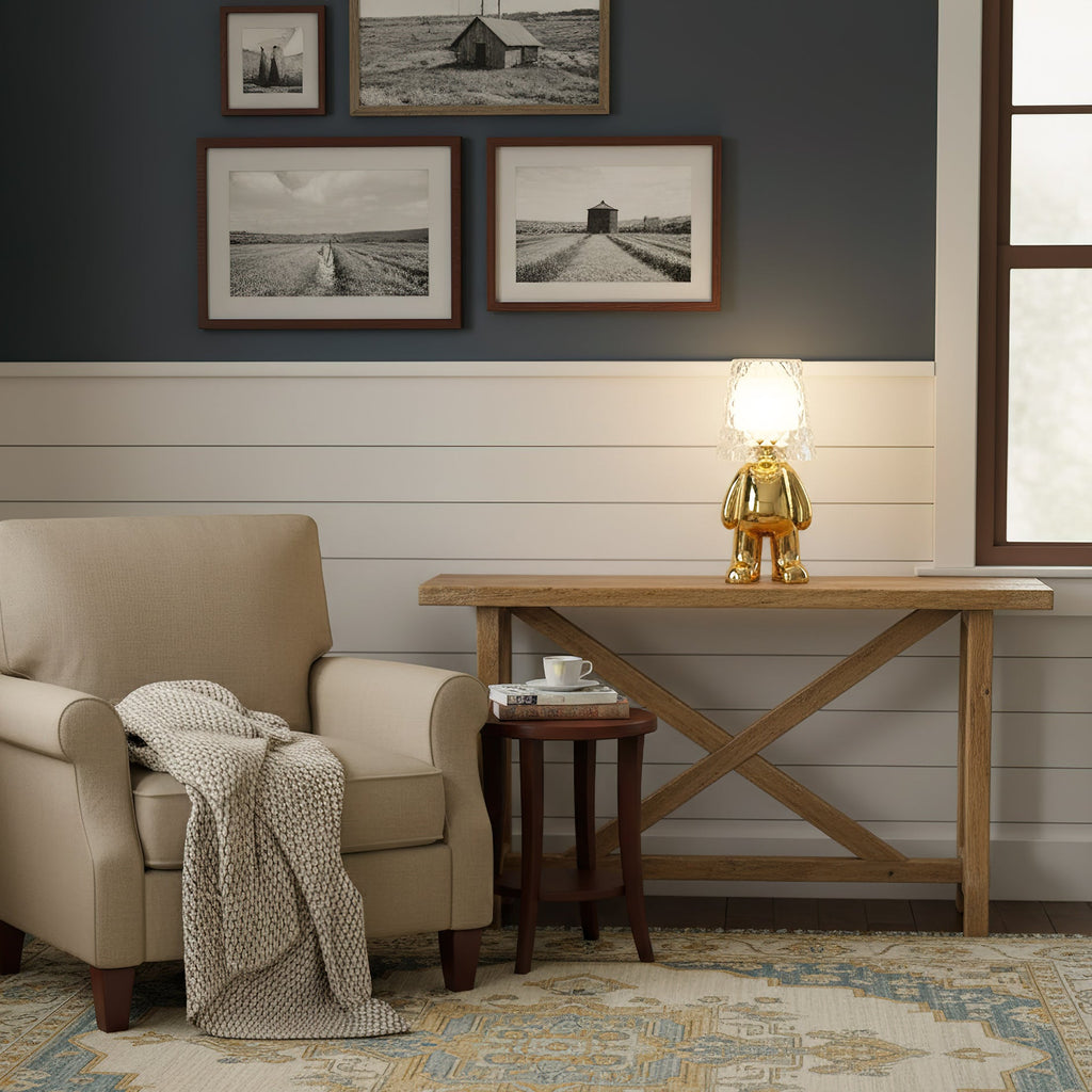 Gleam Guardians Sculptural Table Lamp