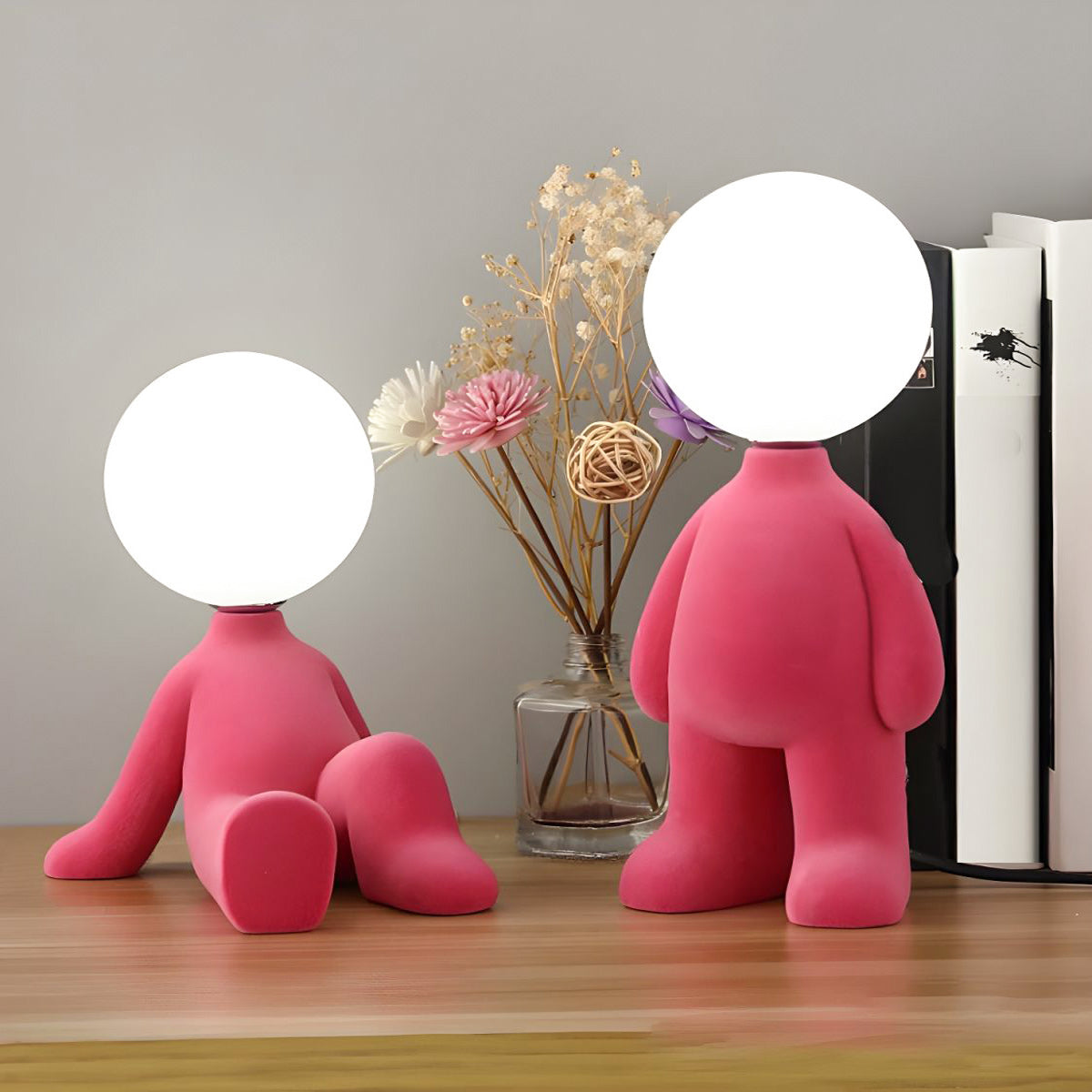 Gleam Guardians Sculptural Table Lamp