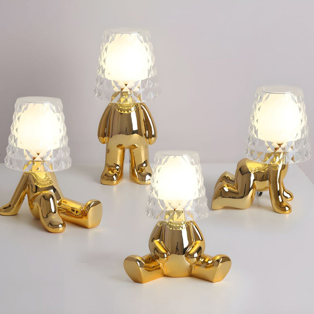 Gleam Guardians Sculptural Table Lamp
