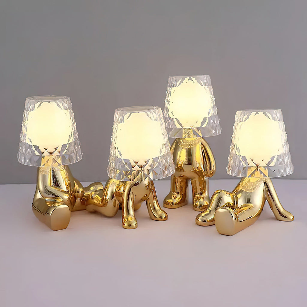 Gleam Guardians Sculptural Table Lamp