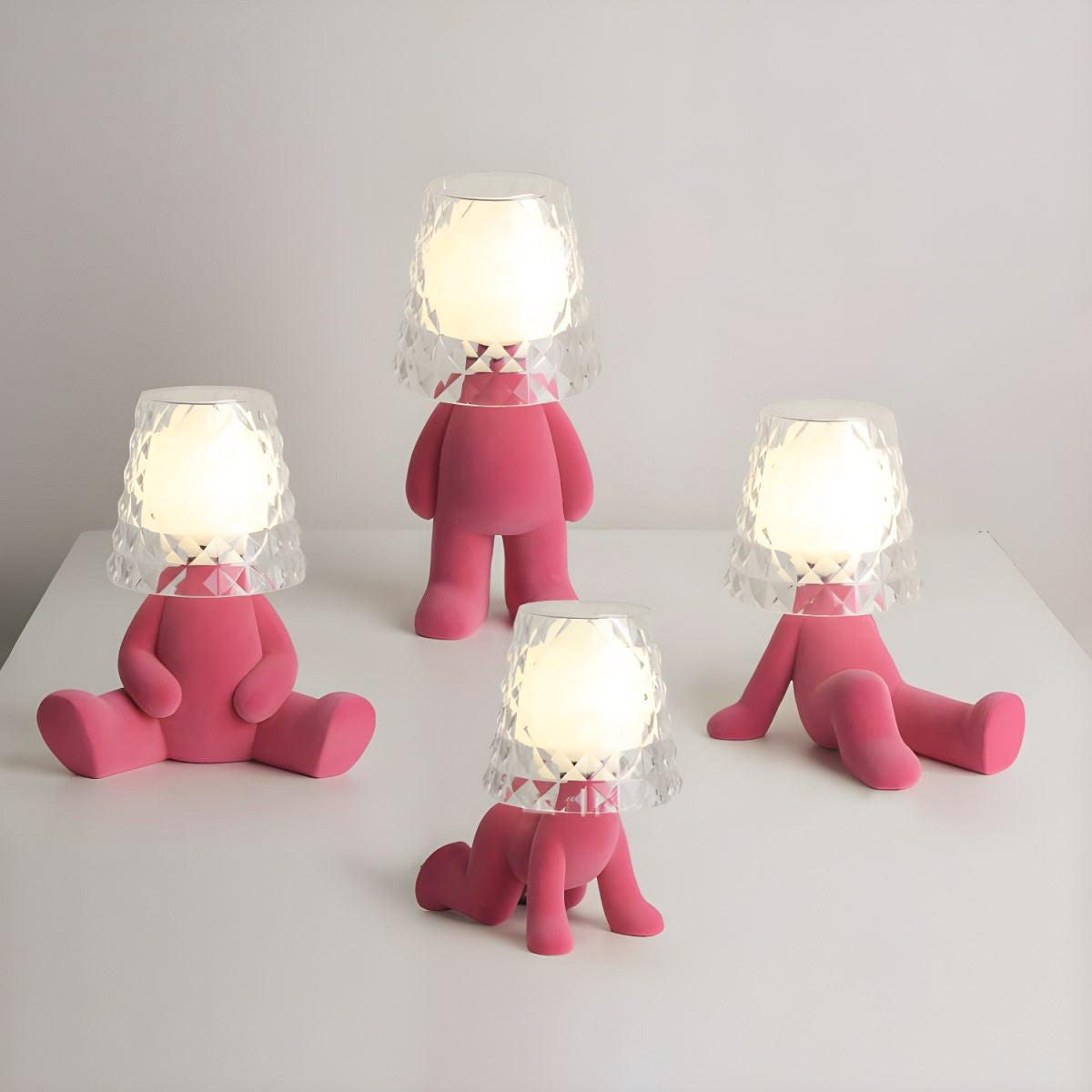 Gleam Guardians Sculptural Table Lamp