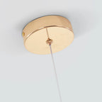 Glimma: Pendant Light Drop Shape Crystal & Metal – Gold for Bedroom & Living Room