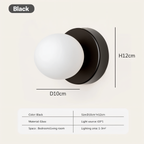 GlowSphere: Elegant LED Wall Light Made of White Glass – Stylish Light for Living Rooms & Bedrooms